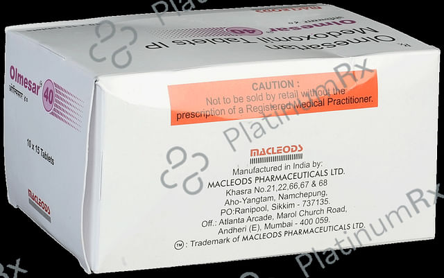 Olmesar 40mg Tablet 15s