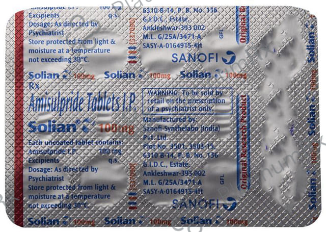 Solian 100mg Tablet 10s