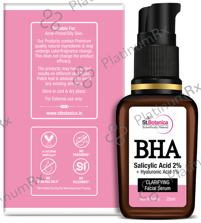 St.Botanica BHA Salicylic Acid 2% + Hyaluronic Acid 1% Clarifying Facial Serum