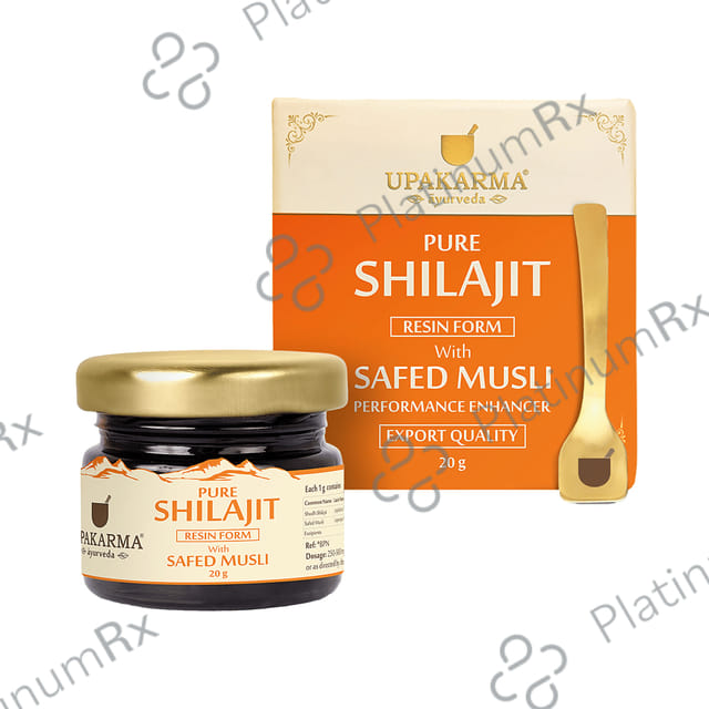 Upakarma Ayurveda Pure Shilajit Resin Form with Safed Musli Performance Enhancer