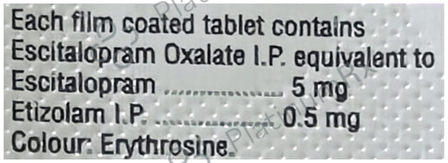 Ezolent Plus 5/0.5mg Tablet 10s