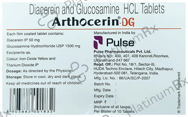 Arthocerin DG 50/1500mg Tablet 10s