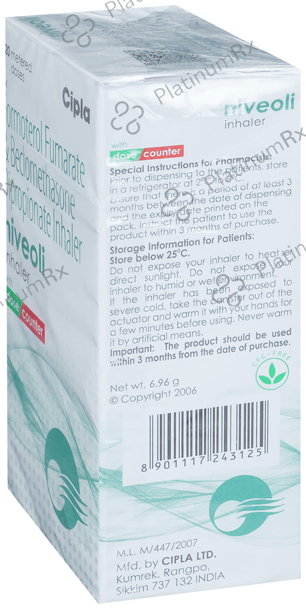 Niveoli 6/100mcg Inhaler 120MDI