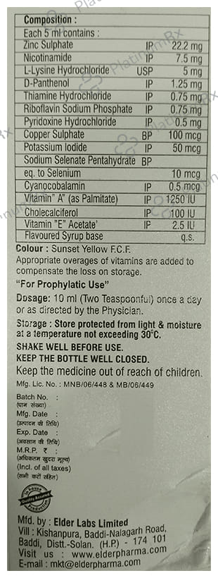 Zyncodel Delicious Mixed Fruit Syrup 100ml