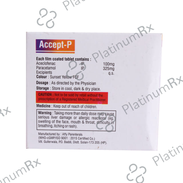 Accept P 100/325mg Tablet 10s