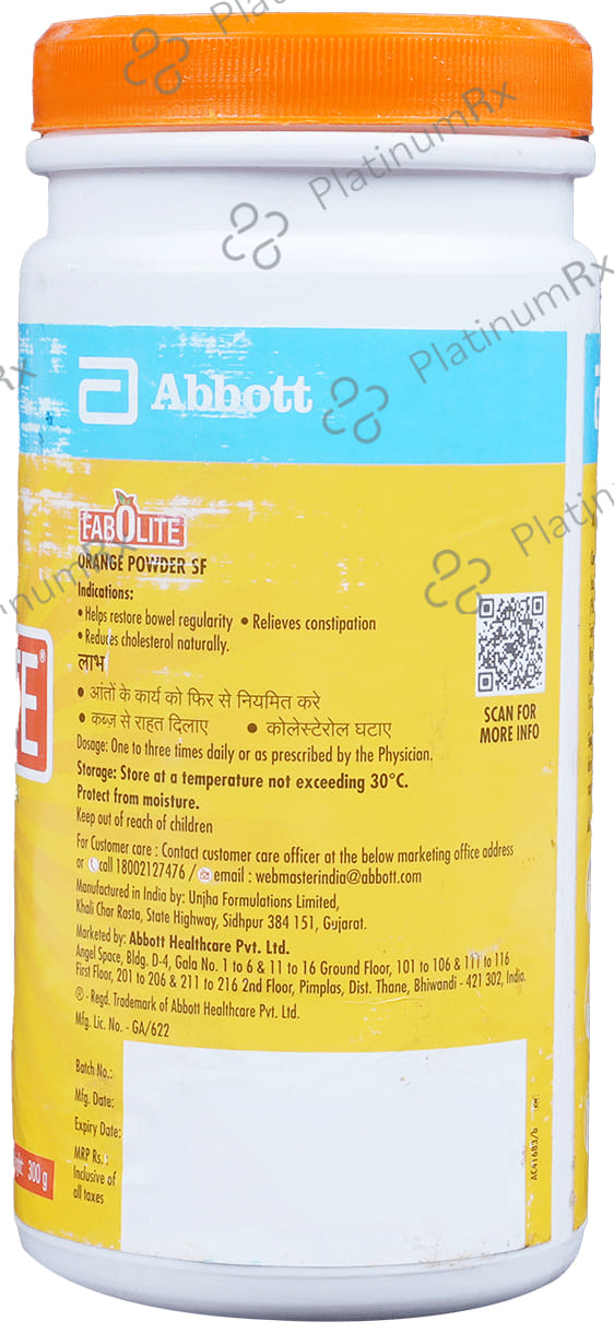 Fabolite Orange Flavour Powder 300gm