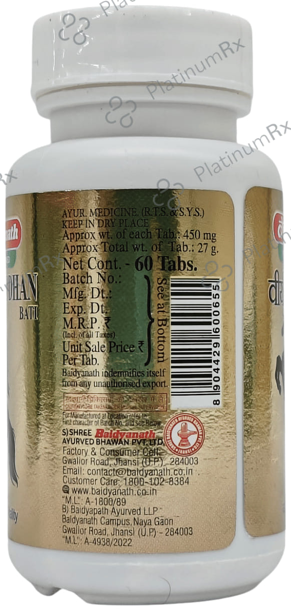 Baidyanath (Jhansi) Virya Shodhan Bati