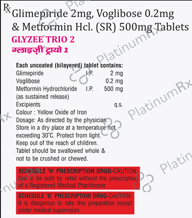 Glyzee Trio 2/500/0.2mg Tablet SR 15s