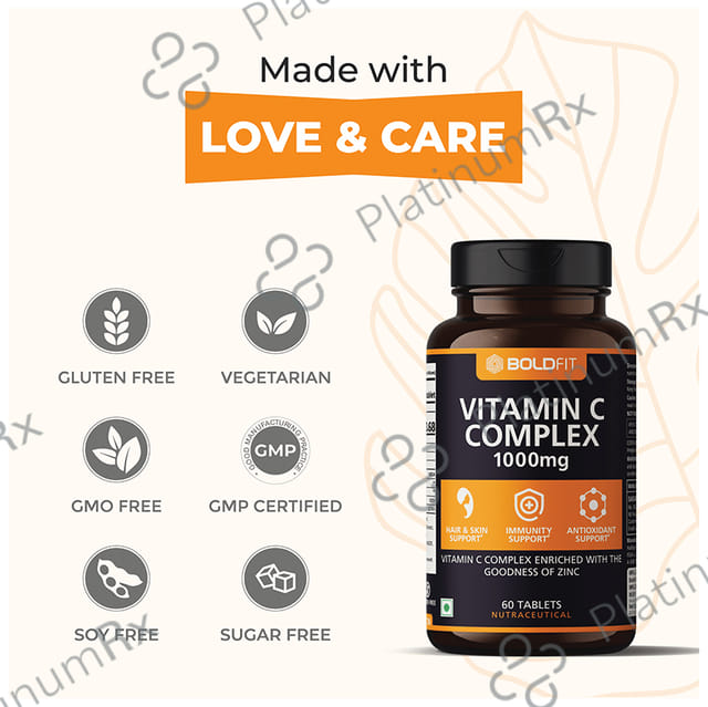 Boldfit Vitamin C Complex 1000mg Tablet 60s
