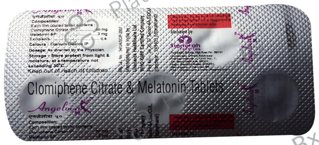 Angelova 50mg/3mg Tablet