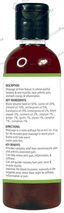 Natuur Pain Relief Massage Oil Wintergreen
