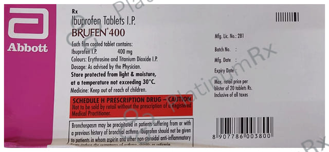 Brufen 400mg Tablet 20s