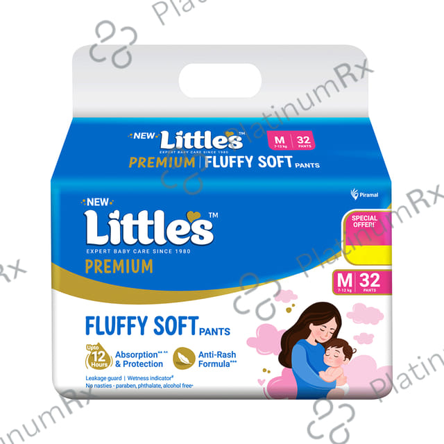 Little's Comfy Cottonsoft Baby Pants Diaper Medium 32s