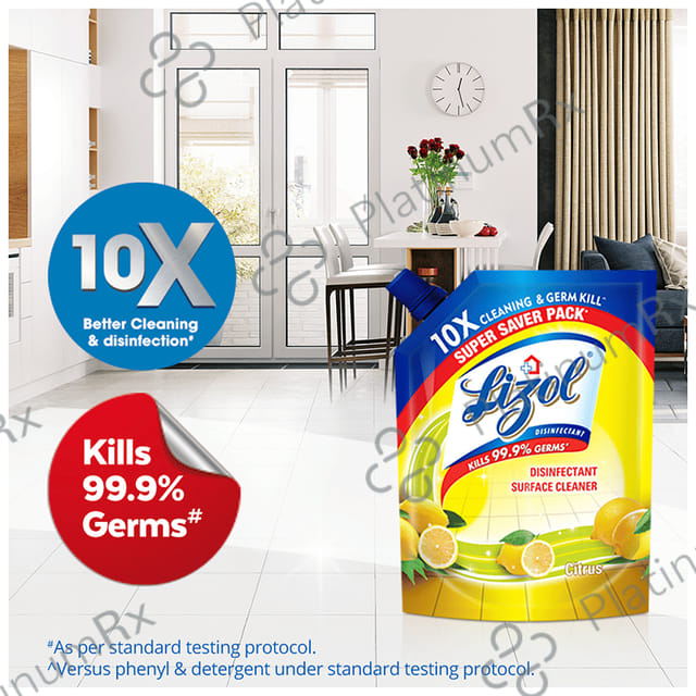 Lizol Disinfectant Surface Cleaner Citrus 1800 ml