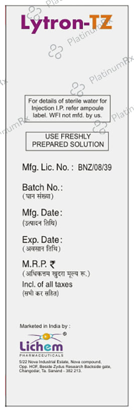 Lytron TZ 1000mg/125mg Injection