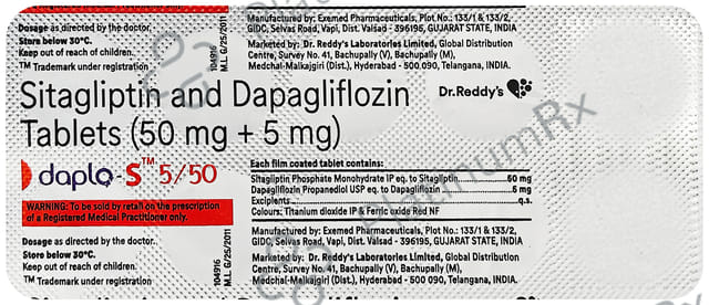 Daplo S 5/50mg Tablet 10s