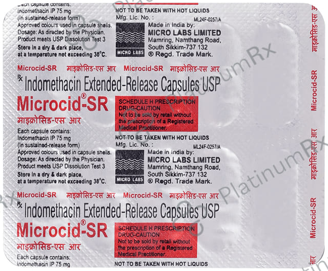 Microcid SR 75mg Capsule 10s