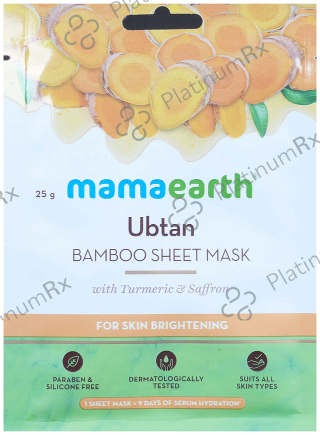Mamaearth Ubtan Bamboo Sheet Mask