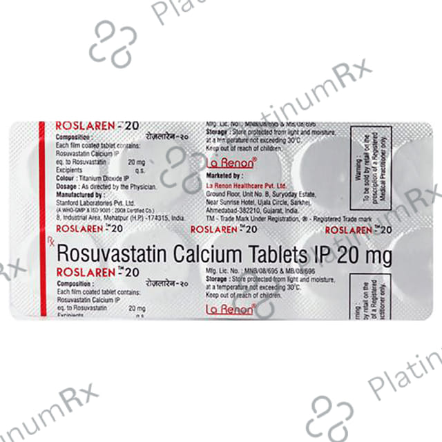 Roslaren 20mg Tablet 10s