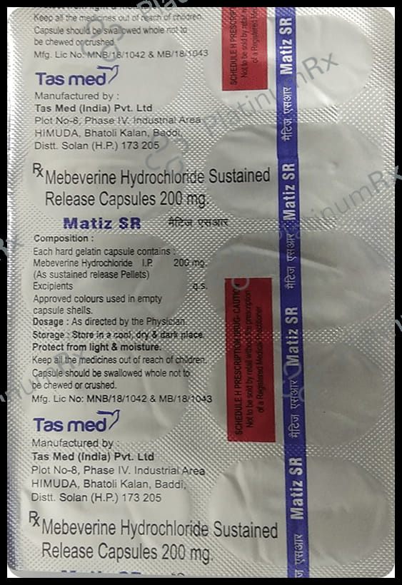 Matiz 200mg Capsule SR 10s