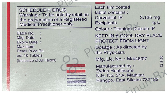 Carvil 3.125mg Tablet 10s