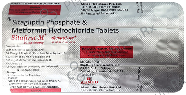 Sitafirst M 50mg/500mg Tablet