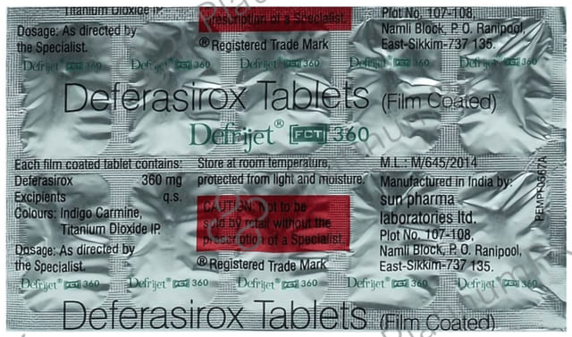 Defrijet FCT 360mg Tablet 10s