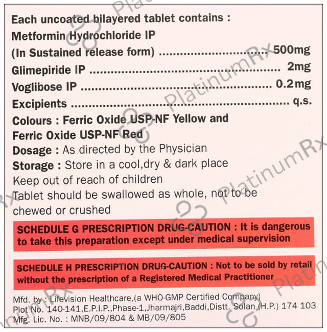 Glykit MV 2mg Tablet SR 15s