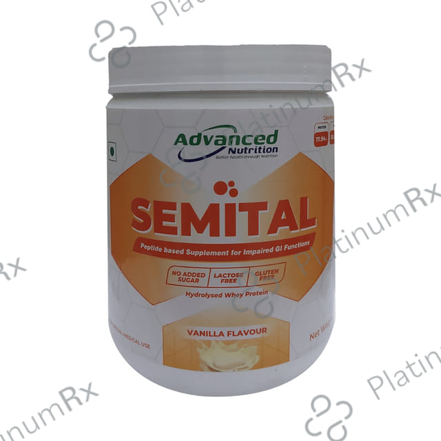 Semital Powder Vanilla Gluten, Lactose & Sugar Free