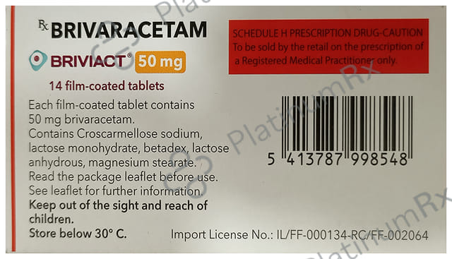 Briviact 50mg Tablet