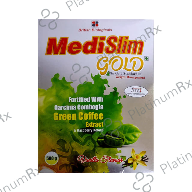 Medislim Gol vanilla Powder 500gm