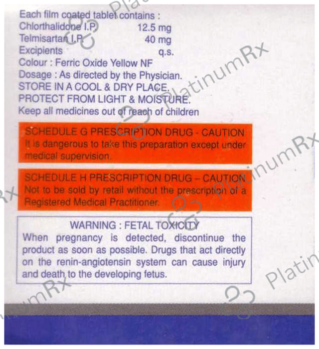 Telsar CH 12.5/40mg Tablet 10s