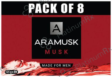 Aramusk Musk Soap (125gm Each) 8 Soap