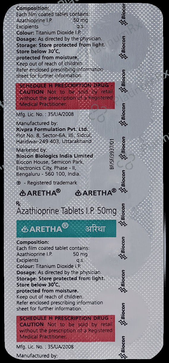 Aretha 50mg Tablet 10s