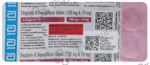 Gluject S 10/100mg Tablet 10s