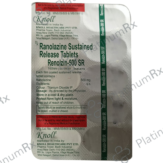 Renolzin 500mg SR Tablet 10s