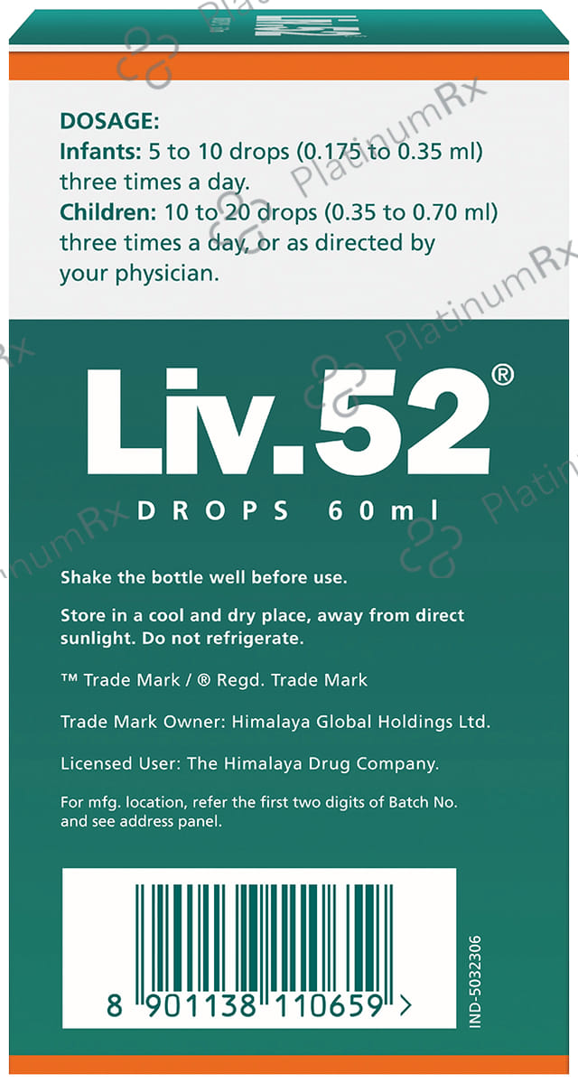 Himalaya Liv 52 Oral Drops 60ml