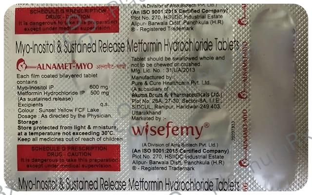 Alnamet Myo 500/600mg Tablet 10s