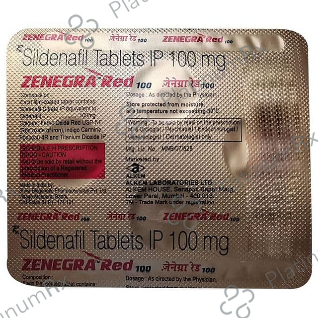 Zenegra 100mg Tablet 4s