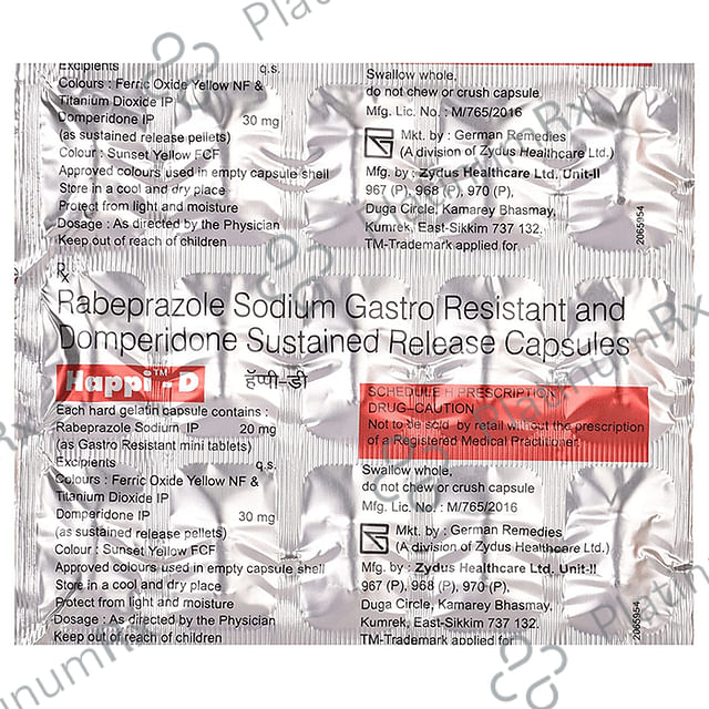 Happi D 30/20mg Capsule SR 15s
