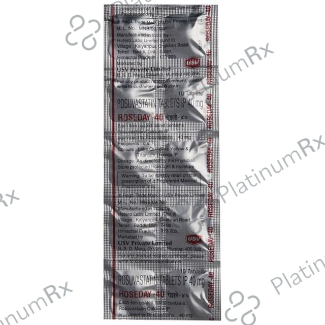 Roseday 40mg Tablet 10s