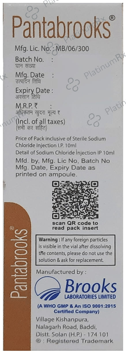 Pantabrooks 40mg Injection