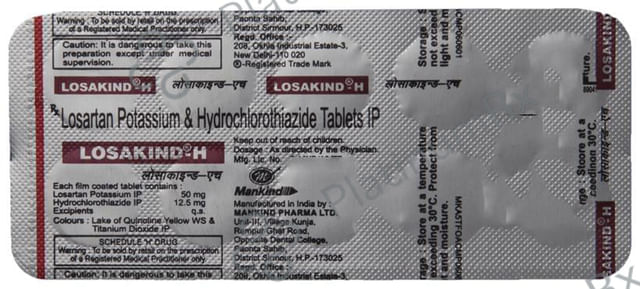 Losakind H 12.5/50mg Tablet 10s