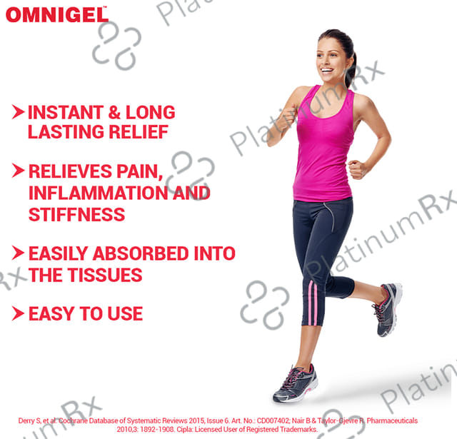 Omnigel Spray Fast, Powerful & Effective Pain Relief 100gm