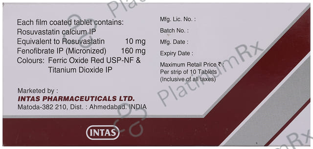Lipitas F 160/10mg Tablet 10s