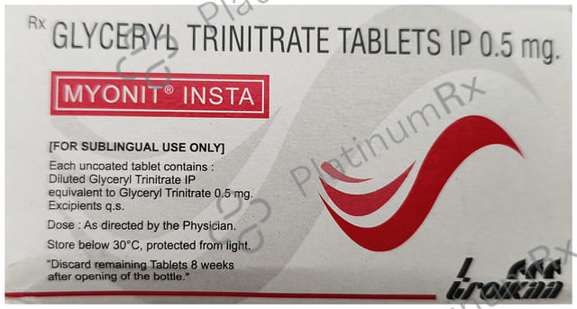 Myonit Insta 0.5mg Sublingual Tablet 30s