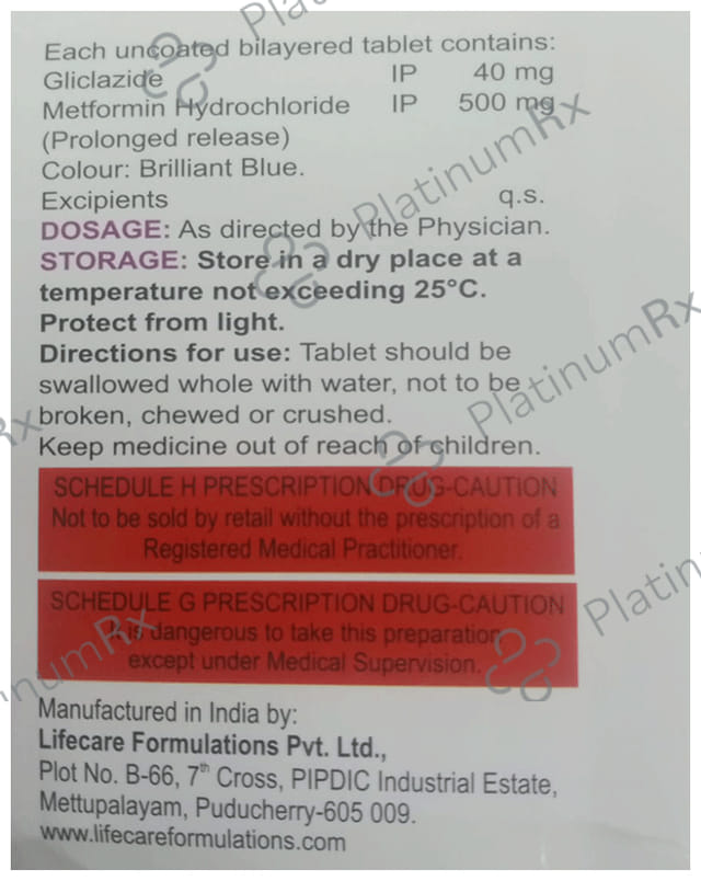 Prizide M 40/500mg Tablet 15s