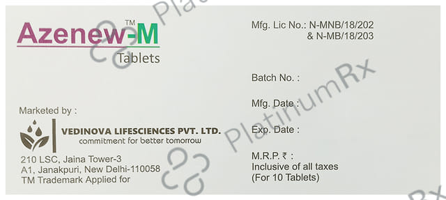 Azenew 120/10mg M Tablet 10s