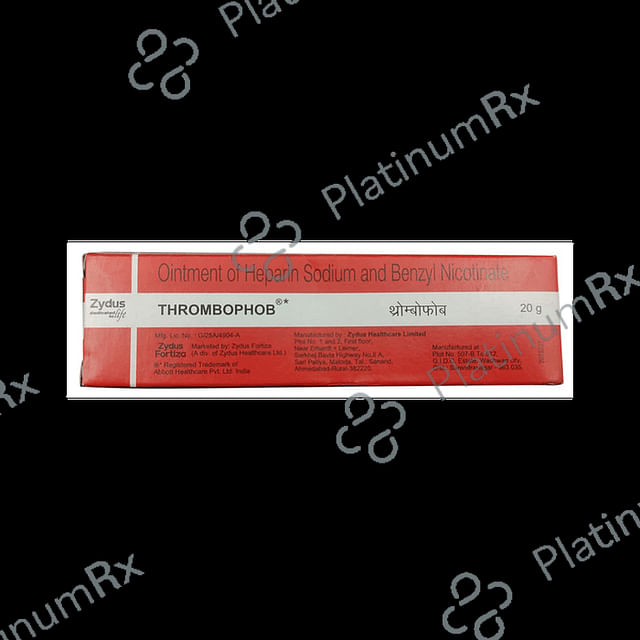 Thrombophob 2/50IU Ointment 20gm