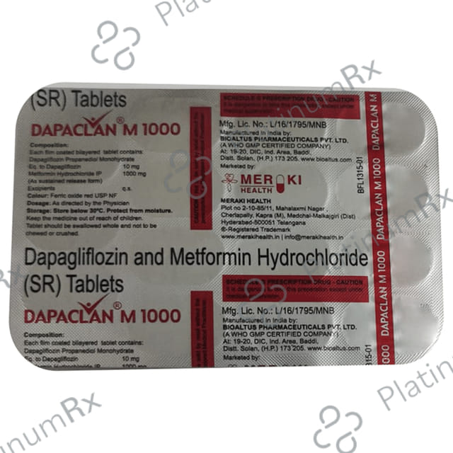 Dapaclan M 1000 Tablet SR